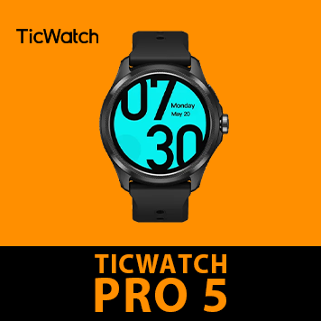 Correa de acero Mobvoi Ticwatch Pro 5 negro - Comprar online